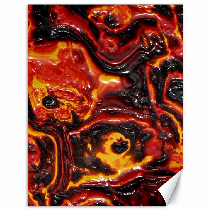 Lava Active Volcano Nature Canvas 12  x 16  