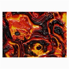 Lava Active Volcano Nature Large Glasses Cloth (2-side) by Alisyart