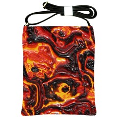 Lava Active Volcano Nature Shoulder Sling Bags by Alisyart