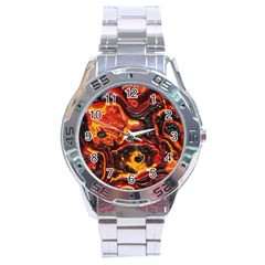Lava Active Volcano Nature Stainless Steel Analogue Watch by Alisyart
