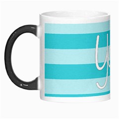 Love You Mom Stripes Line Blue Morph Mugs by Alisyart