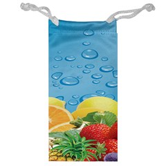 Fruit Water Bubble Lime Blue Jewelry Bag