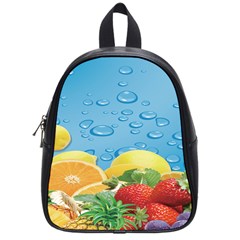 Fruit Water Bubble Lime Blue School Bags (small) 