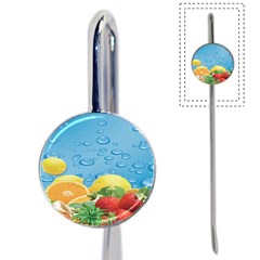 Fruit Water Bubble Lime Blue Book Mark