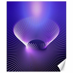 Lines Lights Space Blue Purple Canvas 20  X 24   by Alisyart