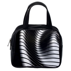 Metallic Waves Classic Handbags (one Side)