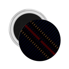 Material Design Stripes Line Red Blue Yellow Black 2 25  Magnets