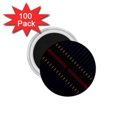 Material Design Stripes Line Red Blue Yellow Black 1 75  Magnets (100 Pack) 