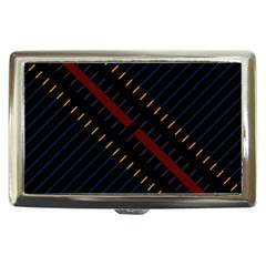 Material Design Stripes Line Red Blue Yellow Black Cigarette Money Cases