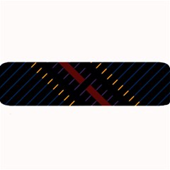 Material Design Stripes Line Red Blue Yellow Black Large Bar Mats