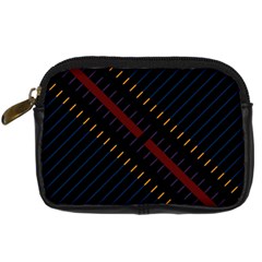 Material Design Stripes Line Red Blue Yellow Black Digital Camera Cases