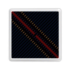 Material Design Stripes Line Red Blue Yellow Black Memory Card Reader (square) 