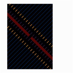 Material Design Stripes Line Red Blue Yellow Black Small Garden Flag (two Sides)