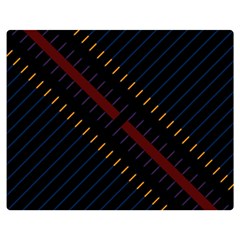 Material Design Stripes Line Red Blue Yellow Black Double Sided Flano Blanket (medium)  by Alisyart