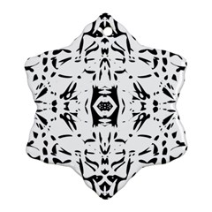 Nums Seamless Tile Mirror Snowflake Ornament (two Sides) by Alisyart