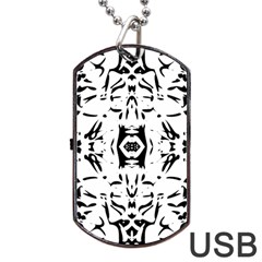 Nums Seamless Tile Mirror Dog Tag Usb Flash (one Side)