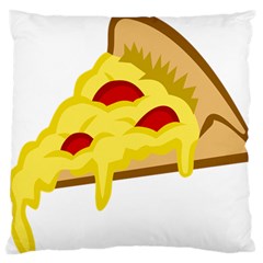 Pasta Salad Pizza Cheese Large Flano Cushion Case (two Sides)