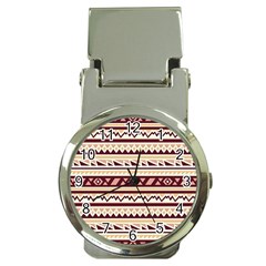 Pattern Tribal Triangle Money Clip Watches by Alisyart