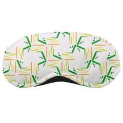 Patterns Boomerang Line Chevron Green Orange Yellow Sleeping Masks