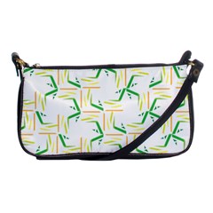 Patterns Boomerang Line Chevron Green Orange Yellow Shoulder Clutch Bags by Alisyart