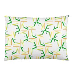 Patterns Boomerang Line Chevron Green Orange Yellow Pillow Case (two Sides) by Alisyart