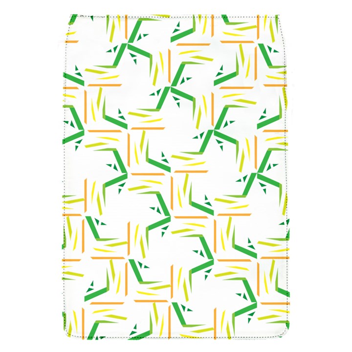 Patterns Boomerang Line Chevron Green Orange Yellow Flap Covers (S) 