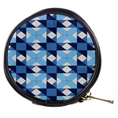 Radiating Star Repeat Blue Mini Makeup Bags