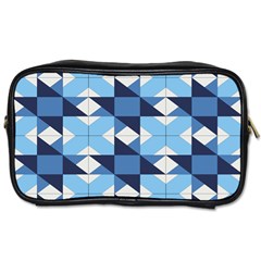 Radiating Star Repeat Blue Toiletries Bags