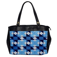 Radiating Star Repeat Blue Office Handbags