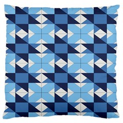 Radiating Star Repeat Blue Large Flano Cushion Case (one Side) by Alisyart