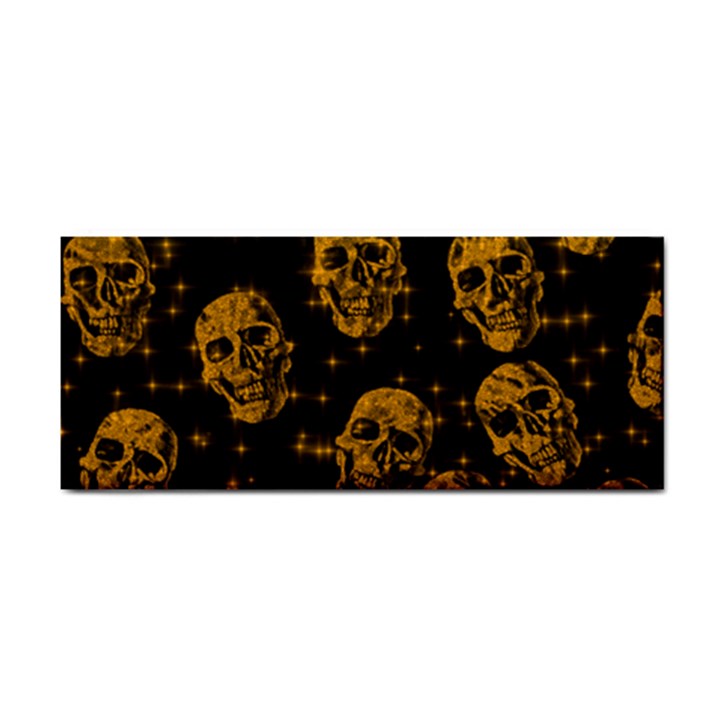 Sparkling Glitter Skulls Golden Cosmetic Storage Cases