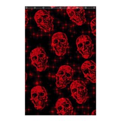 Sparkling Glitter Skulls Red Shower Curtain 48  X 72  (small)  by ImpressiveMoments