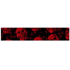 Sparkling Glitter Skulls Red Flano Scarf (large) by ImpressiveMoments