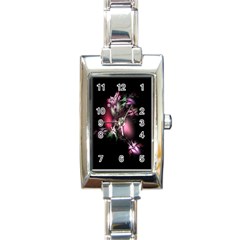 Colour Of Nature Fractal A Nice Fractal Coloured Garden Rectangle Italian Charm Watch by Simbadda