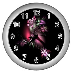 Colour Of Nature Fractal A Nice Fractal Coloured Garden Wall Clocks (silver) 