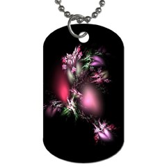 Colour Of Nature Fractal A Nice Fractal Coloured Garden Dog Tag (two Sides) by Simbadda