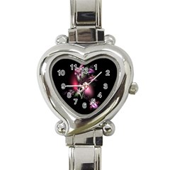 Colour Of Nature Fractal A Nice Fractal Coloured Garden Heart Italian Charm Watch by Simbadda