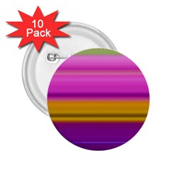 Stripes Colorful Background Colorful Pink Red Purple Green Yellow Striped Wallpaper 2 25  Buttons (10 Pack)  by Simbadda