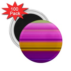 Stripes Colorful Background Colorful Pink Red Purple Green Yellow Striped Wallpaper 2 25  Magnets (100 Pack)  by Simbadda