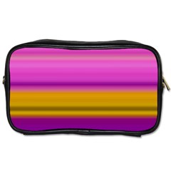 Stripes Colorful Background Colorful Pink Red Purple Green Yellow Striped Wallpaper Toiletries Bags by Simbadda