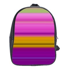 Stripes Colorful Background Colorful Pink Red Purple Green Yellow Striped Wallpaper School Bags (xl)  by Simbadda