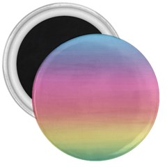 Watercolor Paper Rainbow Colors 3  Magnets