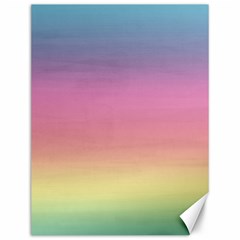 Watercolor Paper Rainbow Colors Canvas 12  X 16   by Simbadda