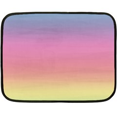 Watercolor Paper Rainbow Colors Double Sided Fleece Blanket (mini)  by Simbadda