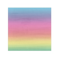 Watercolor Paper Rainbow Colors Small Satin Scarf (square) by Simbadda