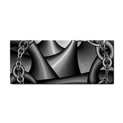 Grey Fractal Background With Chains Cosmetic Storage Cases by Simbadda