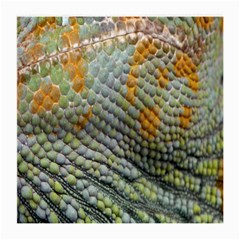 Macro Of Chameleon Skin Texture Background Medium Glasses Cloth (2-Side)