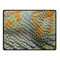 Macro Of Chameleon Skin Texture Background Fleece Blanket (Small)