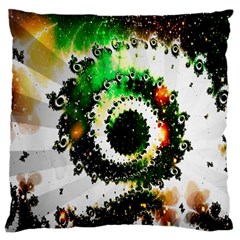 Fractal Universe Computer Graphic Large Cushion Case (two Sides) by Simbadda