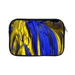 Blue And Gold Fractal Lava Apple iPad Mini Zipper Cases Front